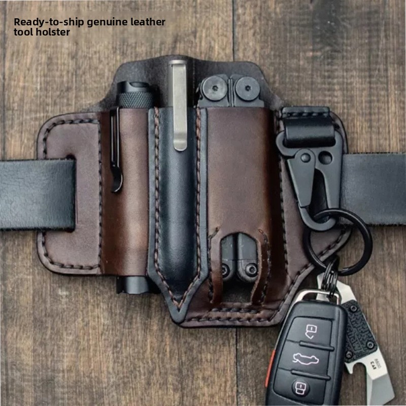 Edc Carry Fanny Pack - 가죽 EDC 도구 파우치 야외 전술