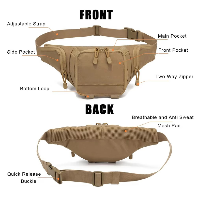 남성용 스포츠 힙색, 은닉형 휴대용 허리 가방, CCW - Edc Carry Fanny Pack 리뷰 및 가격