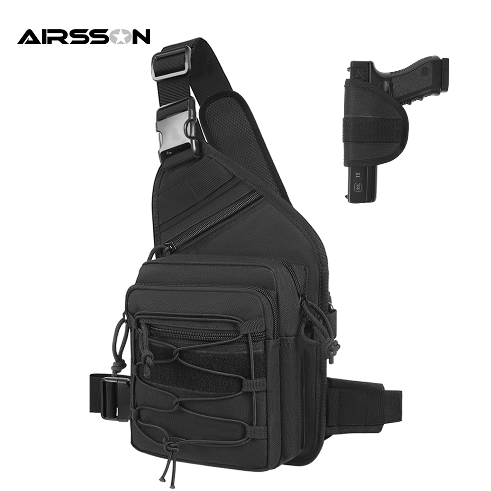 야외 총 홀스터 가방 숨겨진 캐리 권총 홀더 파우치 권 - Edc Concealed Carry Sling Bag 리뷰 및 가격